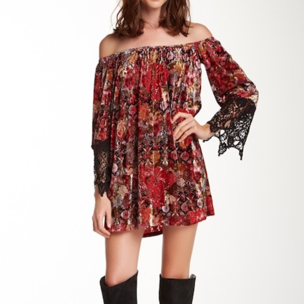 VOOM By Joy Han Brianna Off-The-Shoulder Dress